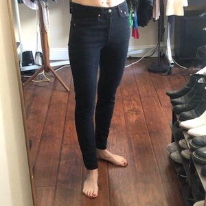 Levi's 501 skinny black jeans